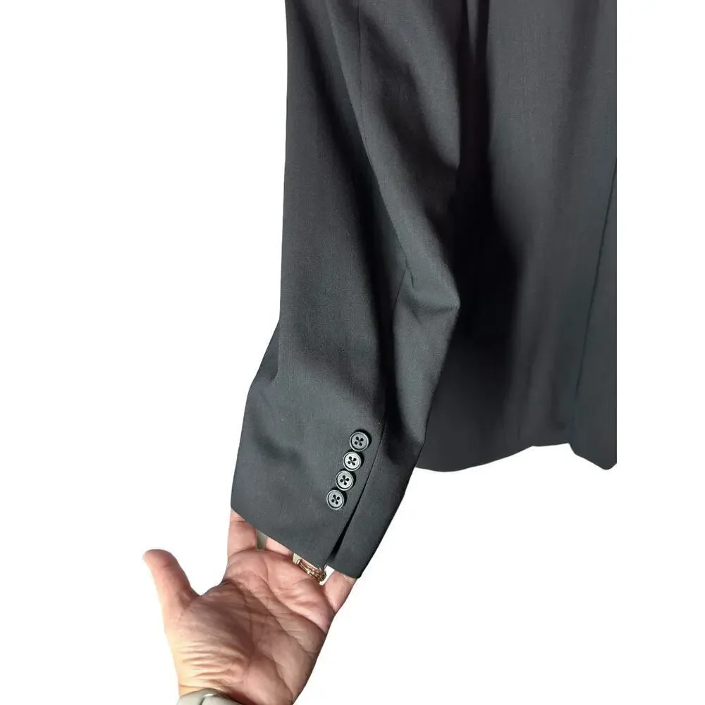 Jack Victor Classic Black Suit Jacket 46 Extra Long DXL Rochester Big & Tall